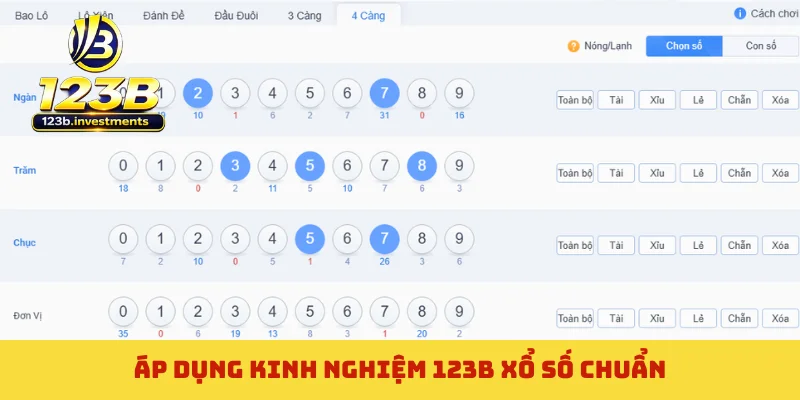 Áp dụng kinh nghiệm 123B xổ số chuẩn Áp dụng kinh nghiệm 123B xổ số chuẩn