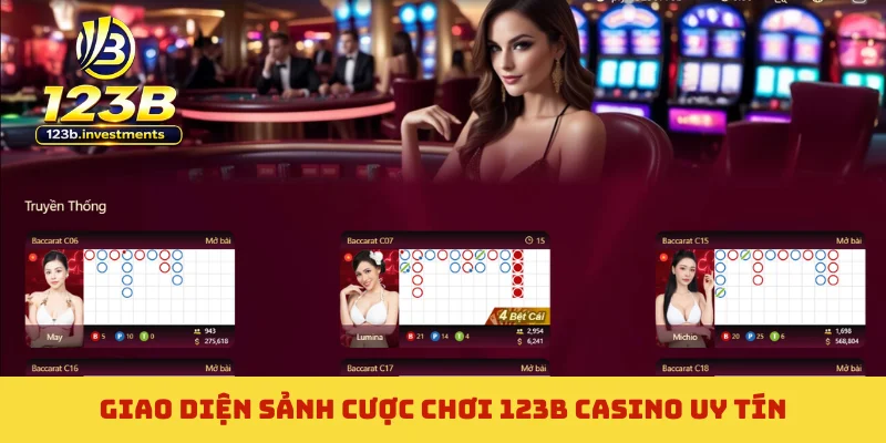 Giao diện sảnh cược chơi 123B casino uy tín Giao diện sảnh cược chơi 123B casino uy tín