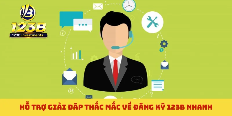 Hỗ trợ giải đáp thắc mắc về đăng ký 123B nhanh